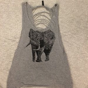ELEPHANT MUSCLE TANK W/ DESTROYED BACK